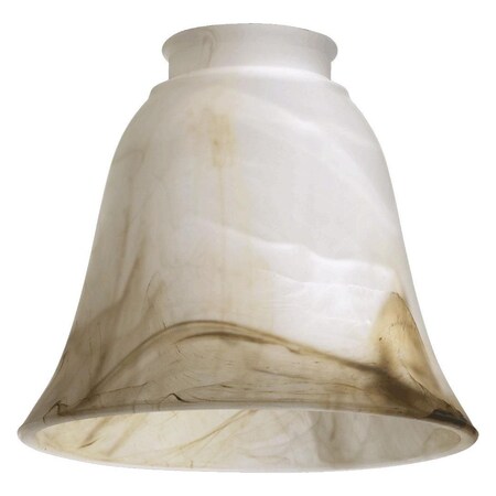 Quorum Faux Brown Alabaster Glass Replacement Glass 2814